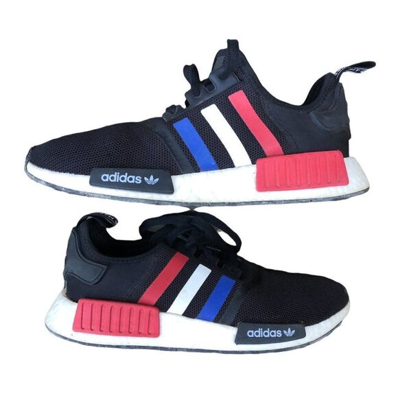 2019 Adidas NMD R1 Black Tri-Color Size 8 Black - Picture 4 of 16